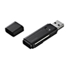 ADR-MSDU2BK USB2.0カードリーダー(ブラック) ADR-MSDU2BK / USB2.0カードリーダー(ブラック)