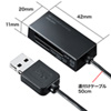 ADR-MSDU3BK USB2.0カードリーダー(ブラック) ADR-MSDU3BK / USB2.0カードリーダー(ブラック)