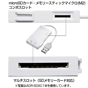ADR-SDXC1BK / USB2.0 カードリーダー（ブラック）