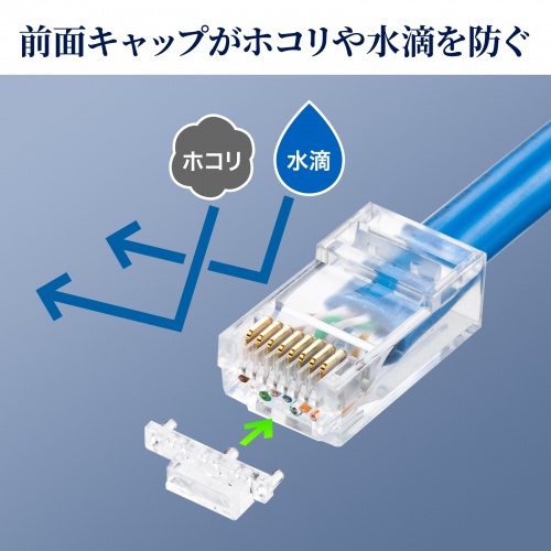 ADT-6ARJ-100 / カテゴリ6A RJ-45コネクタ(単線用)