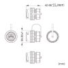 ADT-EX-6ASTPWPC パネルマウント対応 RJ-45中継アダプタ(カテゴリ6A・STP・防水防塵) ADT-EX-6ASTPWPC / パネルマウント対応 RJ-45中継アダプタ(カテゴリ6A・STP・防水防塵)