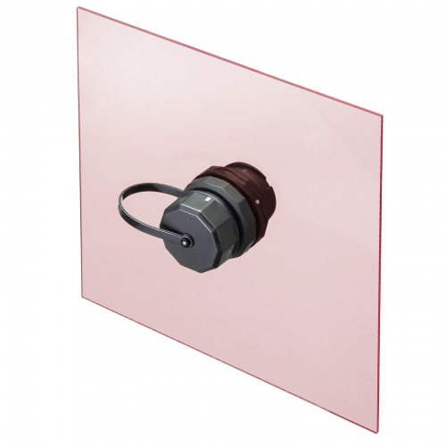 ADT-EX-6ASTPWPC / パネルマウント対応 RJ-45中継アダプタ(カテゴリ6A・STP・防水防塵)