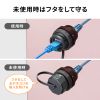 ADT-EX-6ASTPWPC パネルマウント対応 RJ-45中継アダプタ(カテゴリ6A・STP・防水防塵) ADT-EX-6ASTPWPC / パネルマウント対応 RJ-45中継アダプタ(カテゴリ6A・STP・防水防塵)