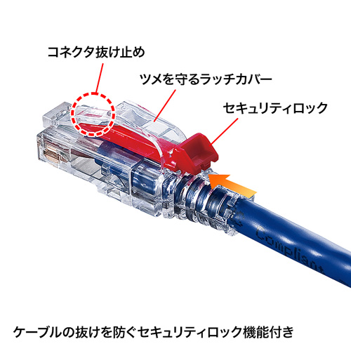 ADT-MCSL-CL / 抜け止めセキュリティロックモジュラーカバー（10個・クリア）