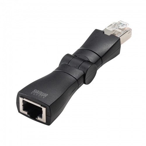 ADT-RJ6A-3D / RJ-45 回転式アダプタ（Cat6A・STP）