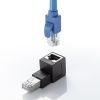 ADT-RJ6A-LU / RJ-45L型変換アダプタ（カテゴリ6A・STP・上出し）