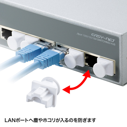 ADT-RJDST2 / RJ-45ダストカバー（ホワイト）