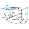 ALD-10070K Aデスク(W1000×D700mm) ALD-10070K / Aデスク(W1000×D700mm)