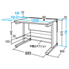 ALD-10070K / Aデスク（W1000×D700mm）