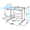 ALD-8070K / Aデスク（W800×D700mm）