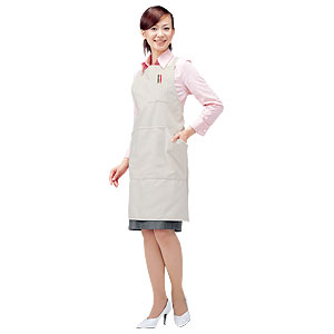 APR-ECO2BG / エコ・OAエプロン(ライトベージュ)