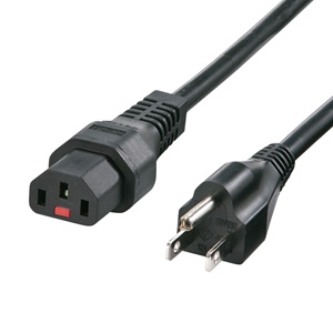 APW12-515C13LK03 / 抜け防止ロック電源コード(3P・3m・ブラック)