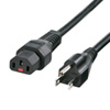 APW12-515C13LK01 抜け防止ロック電源コード(3P・1m・ブラック) APW12-515C13LK01 / 抜け防止ロック電源コード(3P・1m・ブラック)