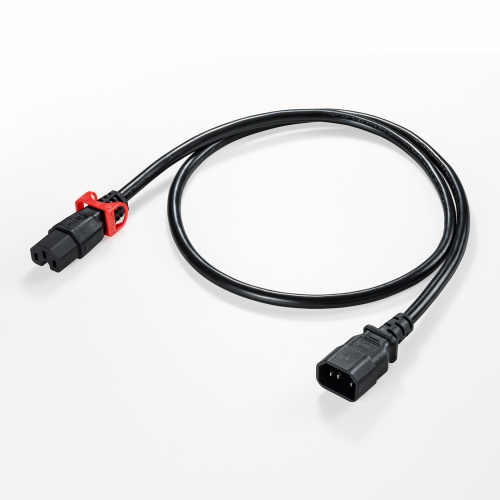 APW15-C14C15LS-1 / 抜け防止ロック式電源コード ロックプラス(1m)