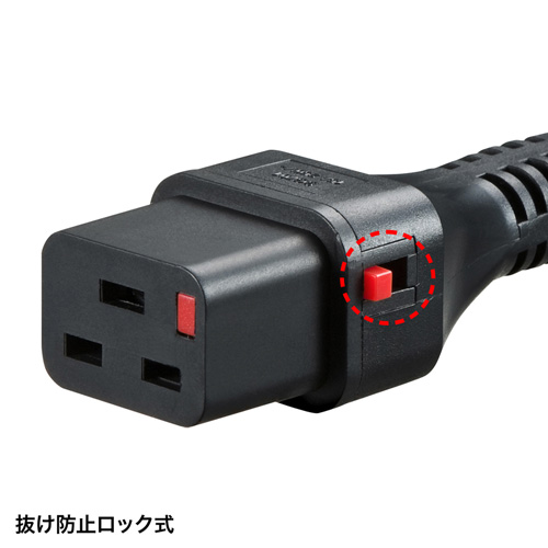 APW15-C20C19LK05 / 抜け防止ロック電源コード（5m）