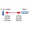 APW15-C20C19LK05 / 抜け防止ロック電源コード（5m）