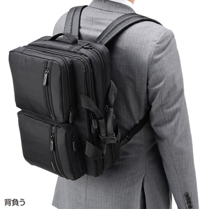 BAG-3WAY12BK【3WAYビジネスバッグ（通勤用）】通勤に最適な軽量