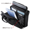 BAG-3WAY13BK / 3WAYビジネスバッグ（出張用）