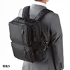 BAG-3WAY16BK 3WAYビジネスバッグ(15.6インチワイド・シングル・通勤用・ブラック) BAG-3WAY16BK / 3WAYビジネスバッグ(15.6インチワイド・シングル・通勤用・ブラック)
