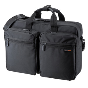BAG-3WAY16BK / 3WAYビジネスバッグ(15.6インチワイド・シングル・通勤用・ブラック)