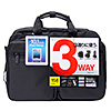 BAG-3WAY16BK 3WAYビジネスバッグ(15.6インチワイド・シングル・通勤用・ブラック) BAG-3WAY16BK / 3WAYビジネスバッグ(15.6インチワイド・シングル・通勤用・ブラック)