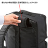 BAG-3WAY17BK / 3WAYビジネスバッグ（15.6インチワイド・ダブル・出張用・ブラック）