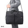 BAG-3WAY19BK / 3WAYビジネスバッグ（15.6インチワイド・ダブル・出張用・ブラック）