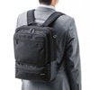 BAG-3WAY23BK / 3WAYビジネスバッグ（15.6インチワイド・ブラック・縦型・通勤用）