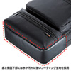 BAG-3WAY23BK / 3WAYビジネスバッグ（15.6インチワイド・ブラック・縦型・通勤用）