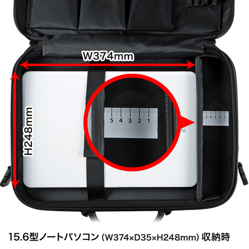 BAG-716BK2 / セミハードＰＣケース（17.3型ワイド・ダブルタイプ・ブラック）