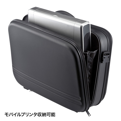 BAG-716BKN / セミハードPCケース（17.3インチワイド・ダブルタイプ・ブラック）