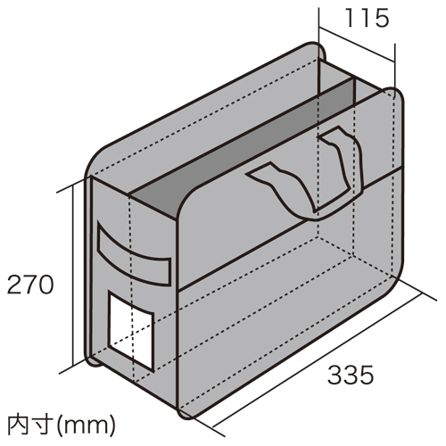 BAG-BOX1BKN / らくらくPCキャリーM