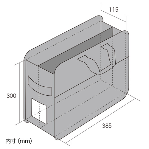 BAG-BOX2BK2 / らくらくPCキャリーL（15.6インチワイド・鍵付き）