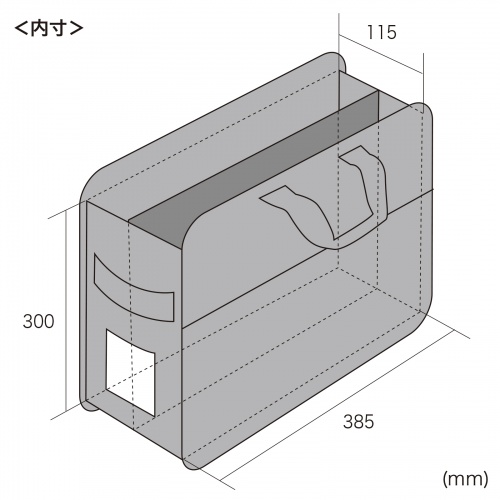 BAG-BOX2BK3 / らくらくPCキャリー（15.6インチワイド・鍵付き）