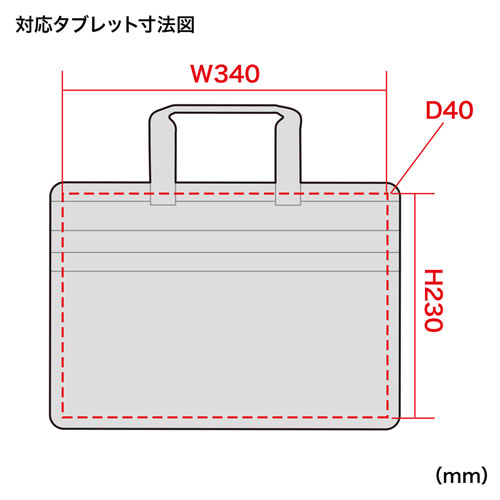 BAG-BOX5BKN / らくらくタブレットPCキャリー（12.5インチ・鍵付き・ブラック）