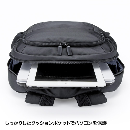 BAG-BP14BK / PCバックパック（15.6インチワイド・ブラック）