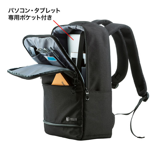 BAG-BP16BK / カジュアルPCバックパック（15.6インチワイド対応・ブラック）