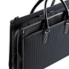 BAG-C33BK / ストライプPCバッグ(ダブル・14.1インチワイド対応・ブラック）