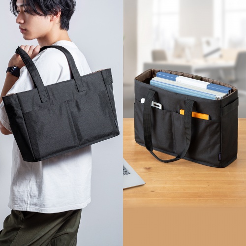 BAG-CA14BK / カジュアル２WAYトートバッグ