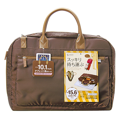 BAG-CA7BR / カジュアルPCバッグ（15.6インチワイド・ブラウン）