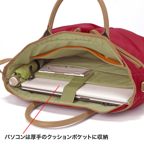 BAG-CA9R2 / カジュアルPCバッグ（15.6インチワイド・レッド）