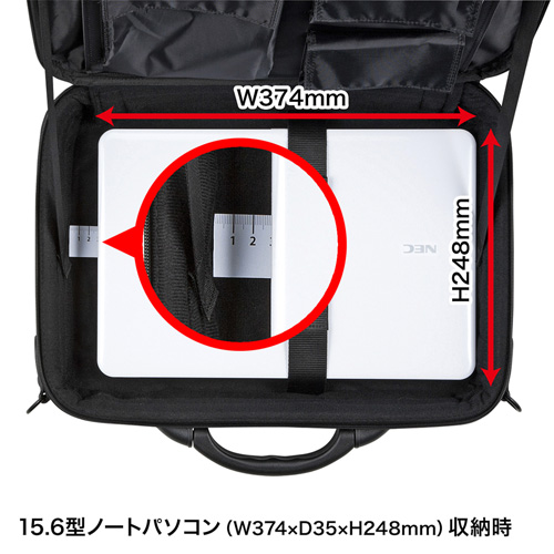 BAG-EVA5BKN / セミハードPCケース（15.6インチワイド・ブラック）