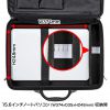 BAG-EVA6BKN セミハードPCケース(16インチワイド・シングル・ブラック) BAG-EVA6BKN / セミハードPCケース(16インチワイド・シングル・ブラック)