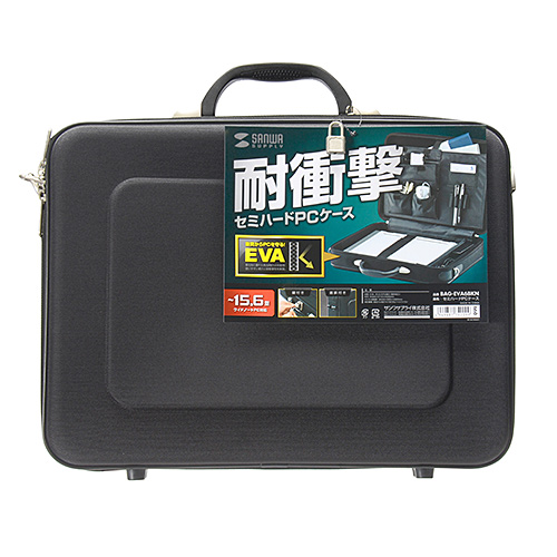 BAG-EVA6BKN / セミハードPCケース（15.6インチワイド・シングル・ブラック）