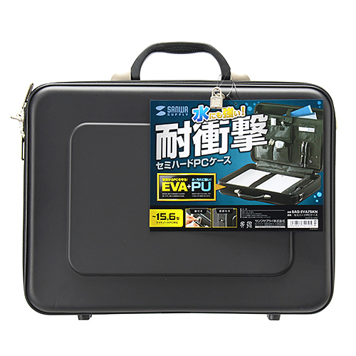 BAG-EVA7BKN / セミハードPCケース（15.6インチワイド・シングル・ブラック）