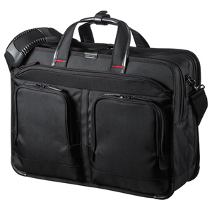 BAG-EXE9 / エグゼクティブビジネスバッグPRO(15.6インチワイド・大型ダブル・ブラック)