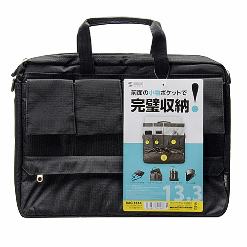 BAG-F8BK / カジュアルPCバッグ（13.3インチワイド・ブラック）