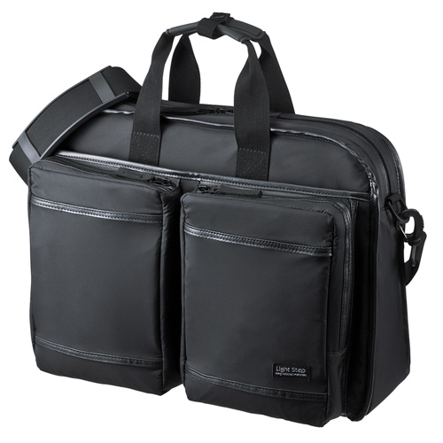 BAG-LW10BK / 超撥水・軽量PCバッグ（3WAYタイプ・15.6インチワイド・シングル・ブラック）