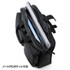 BAG-LW9BK / 超撥水・軽量PCバッグ（16インチワイド・シングル・ブラック）