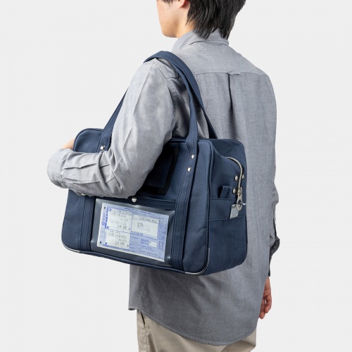 BAG-MAIL3NV / 帆布メールボストンバッグ